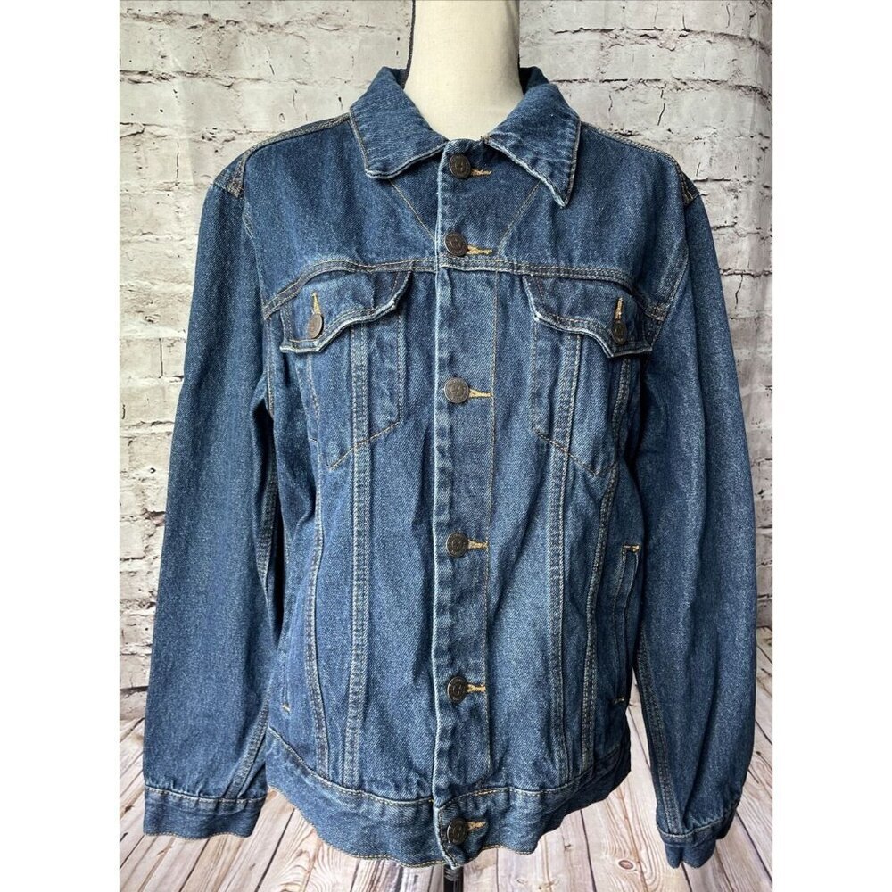 C.E. Schmidt Blue Jean Denim Jacket‎ Womens M Cotton Casual